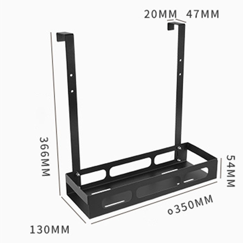 Drill Free Bathroom Door Hanging Basket Space Saving Organizer Shelf, Style A / Single Layer Drill Free Bathroom Door Hanging Basket Space Saving Organizer Shelf, Style A / Single Layer